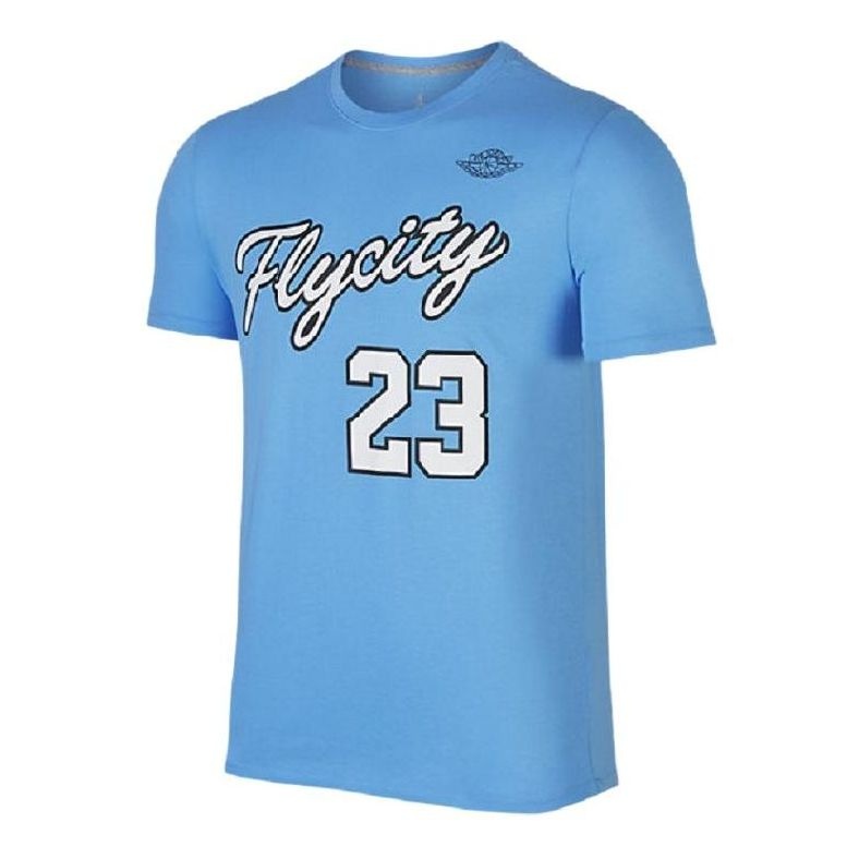 Air Jordan Fly City Short Sleeve T-shirt 'Blue' 862840-412 - 1