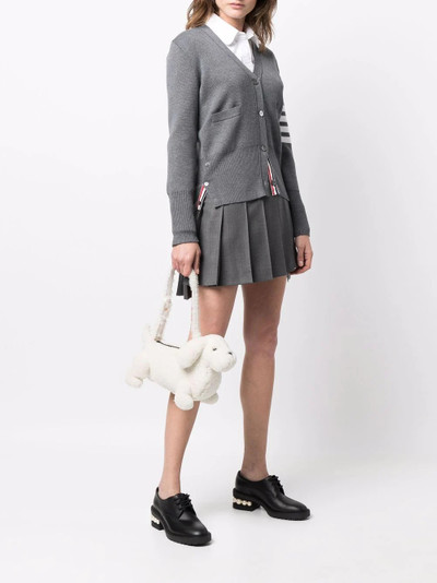 Thom Browne Hector shearling shoulder bag outlook