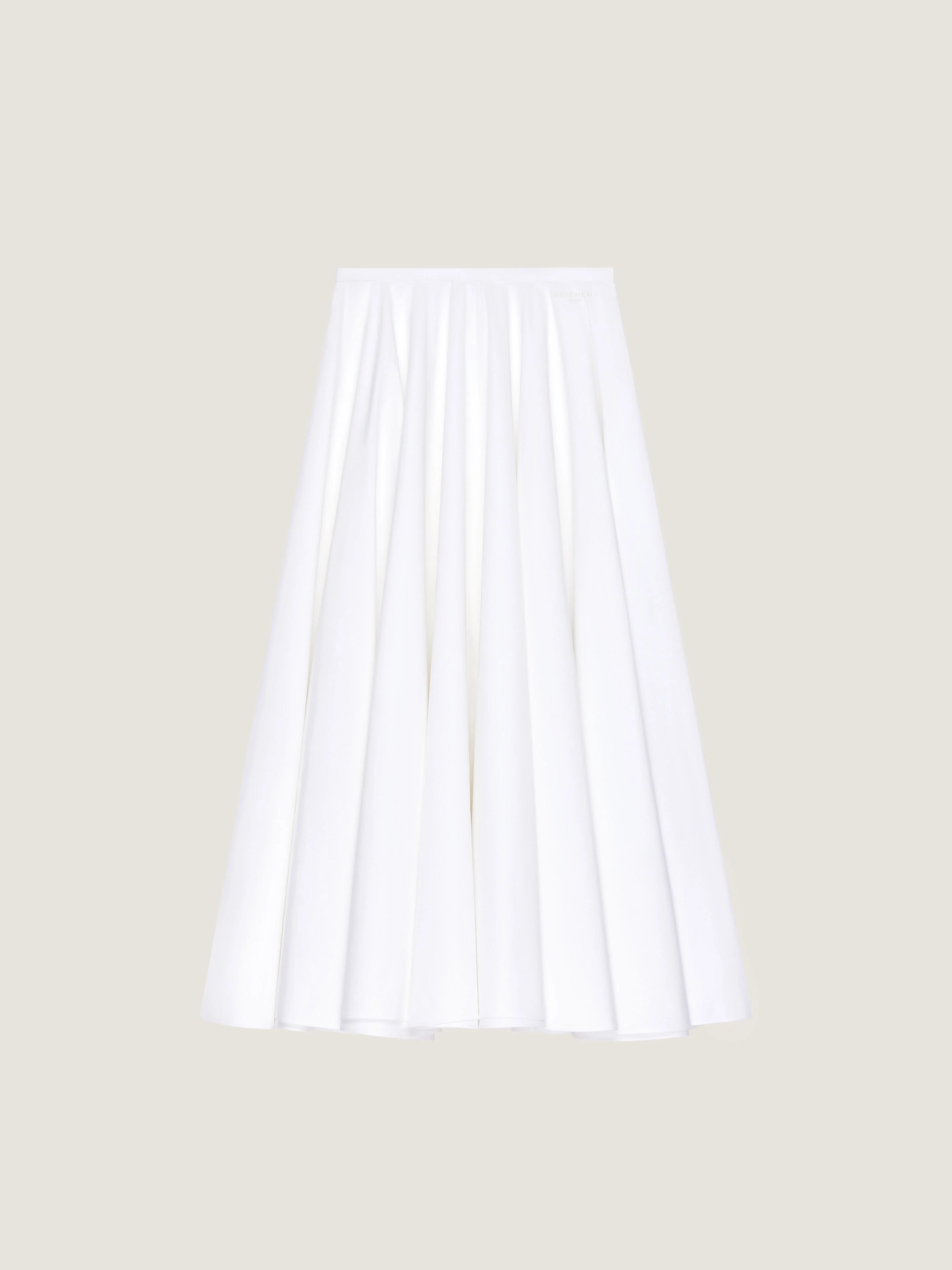 LONG CIRCULAR SKIRT IN POPLIN - 1