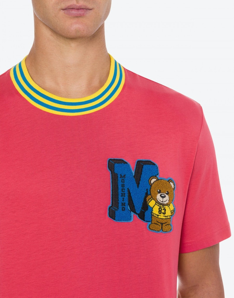 VARSITY TEDDY BEAR ORGANIC JERSEY T-SHIRT 4