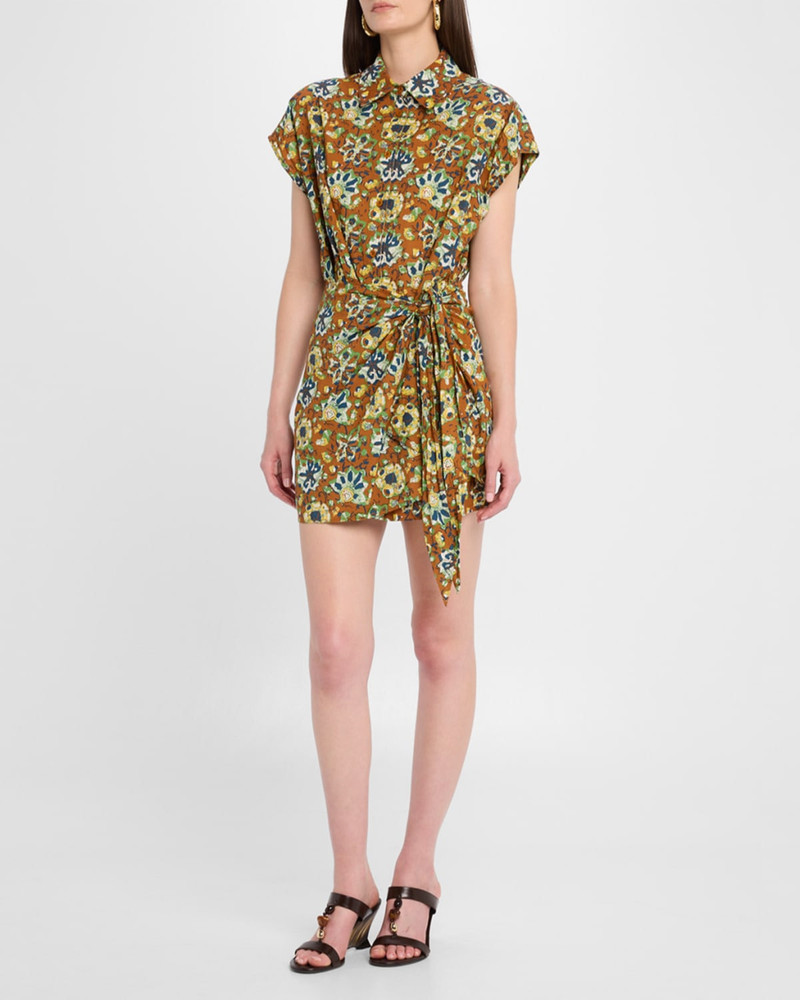 APIECE APART San Vito Organic Cotton Voile Mini Dress outlook