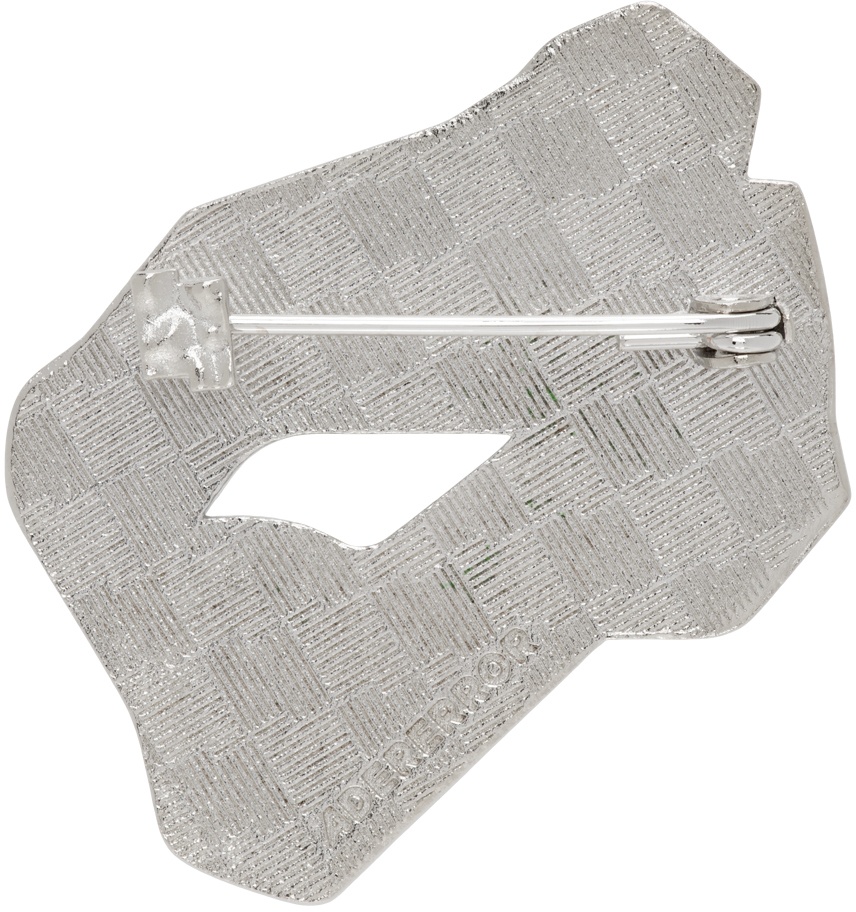 ADER error Silver Gemma 02 Brooch | REVERSIBLE