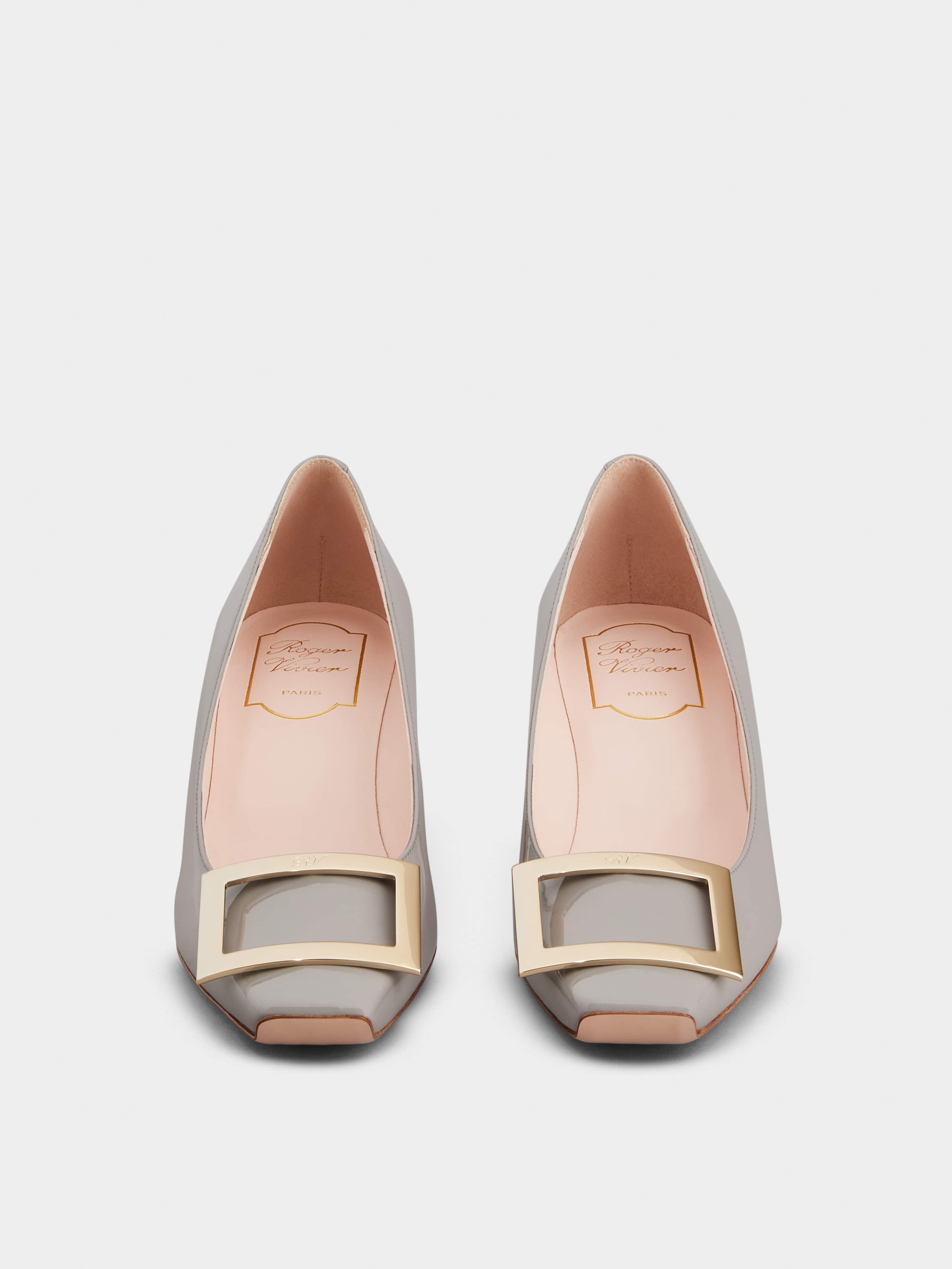 Trompette Metal Buckle Pumps in Patent Leather - 7