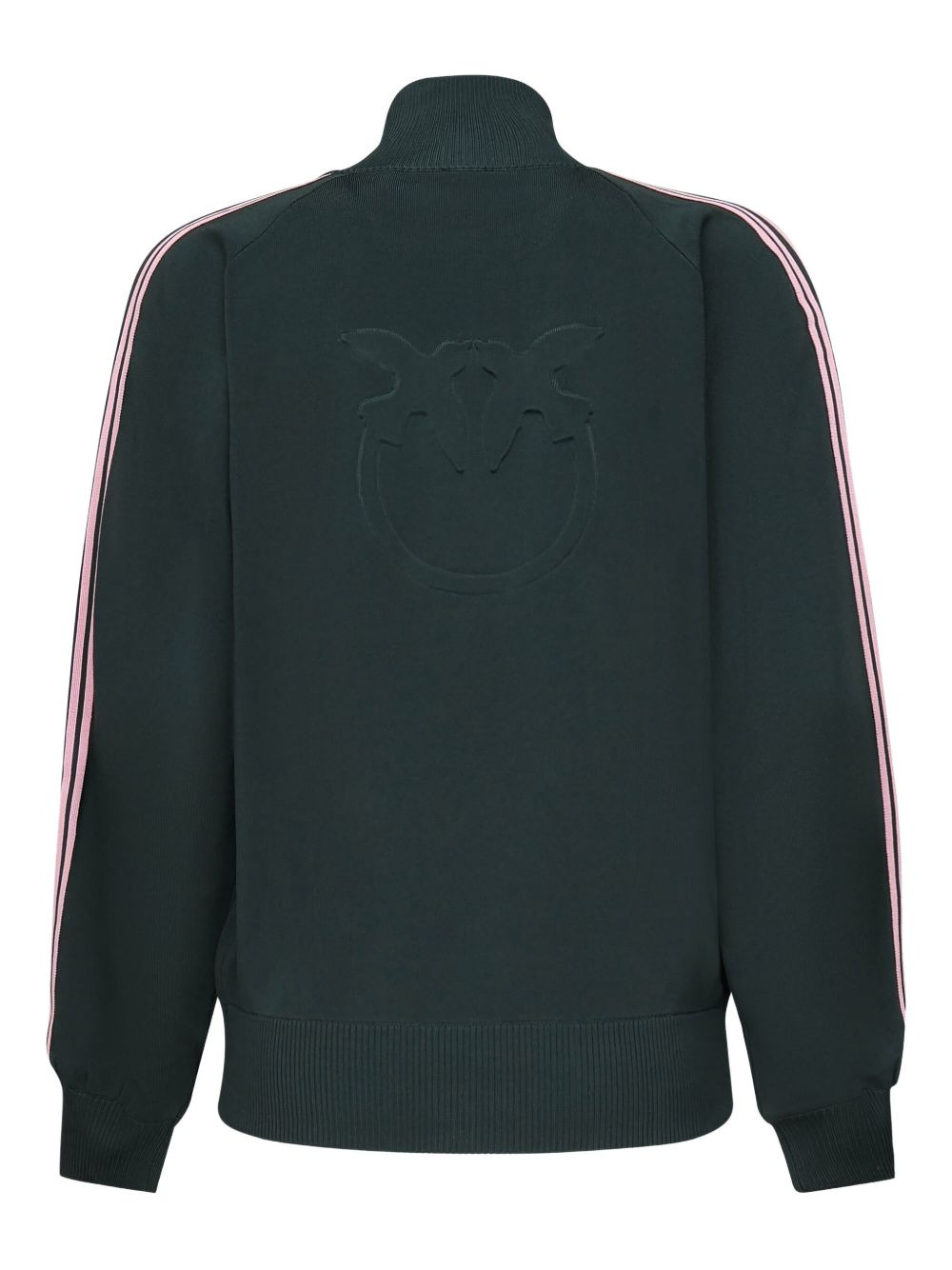 stripe-detail zip-up sweatshirt - 2