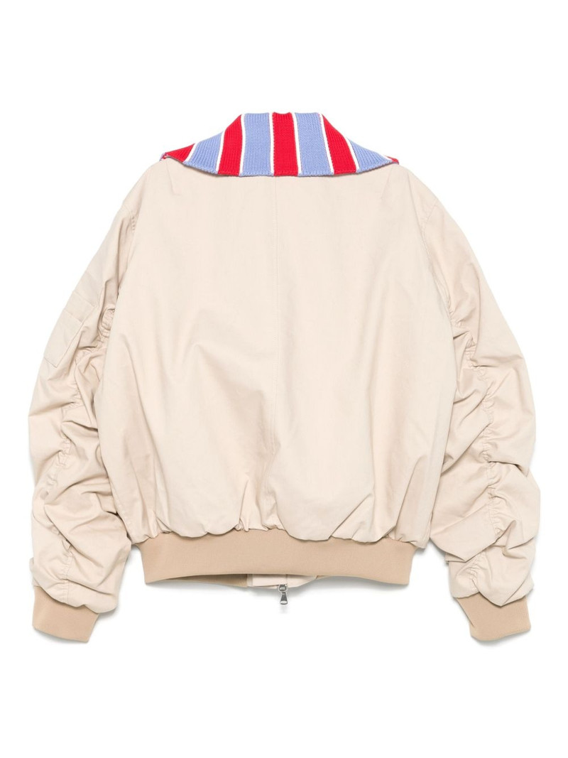 CHARLES JEFFREY LOVERBOY contrasting-collar bomber jacket outlook