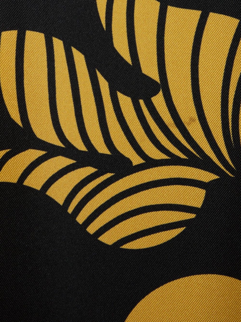graphic-print silk midi dress - 5