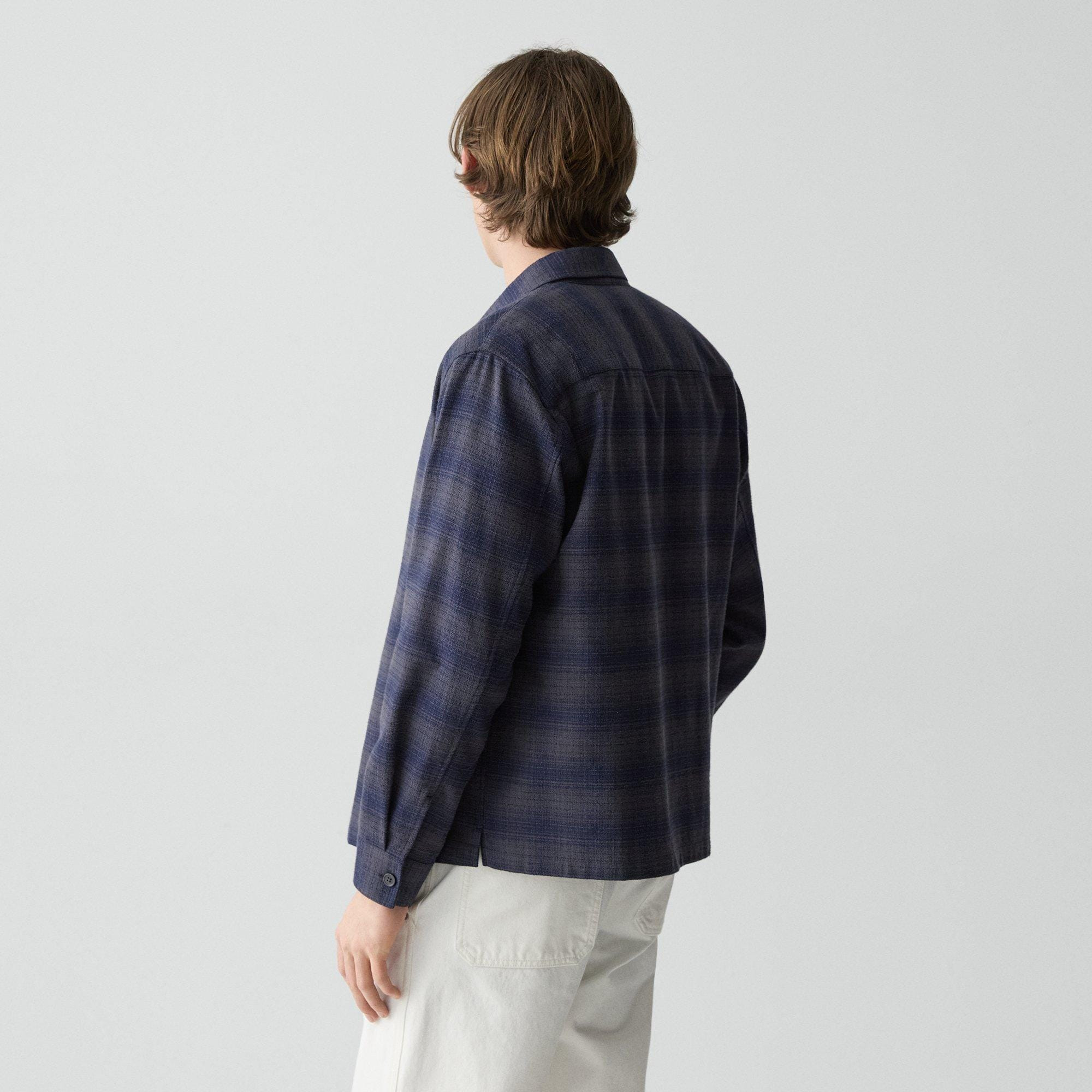 Button-Up Shirt in Textured Check - 4