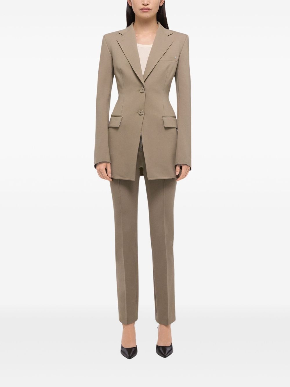 zip-detailed blazer - 2