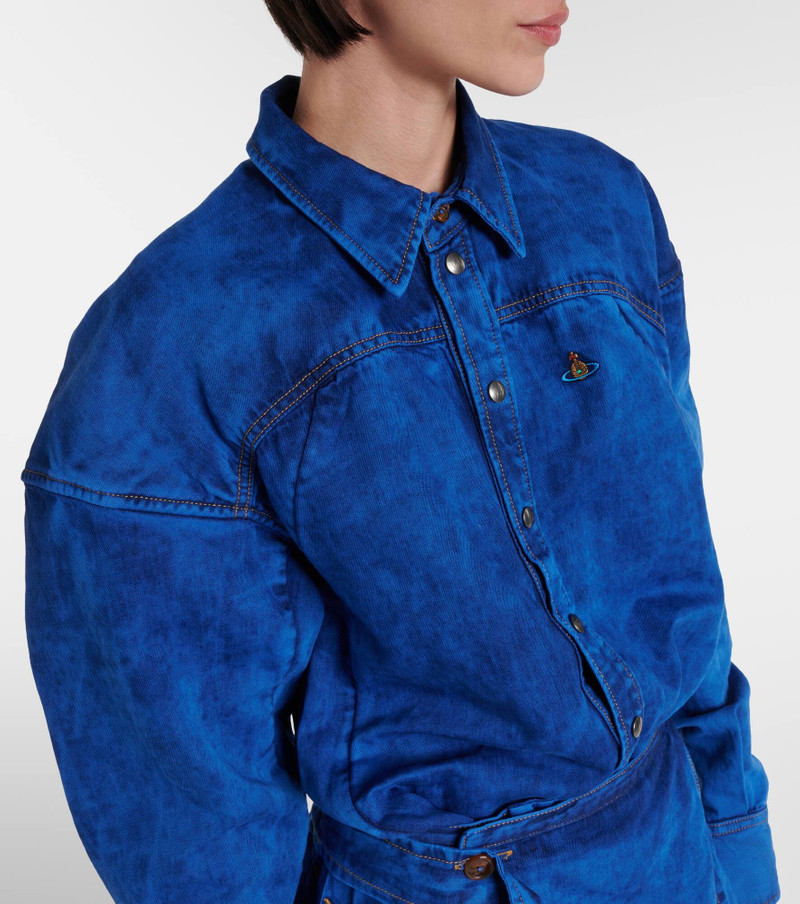 Meghan denim shirt dress 4