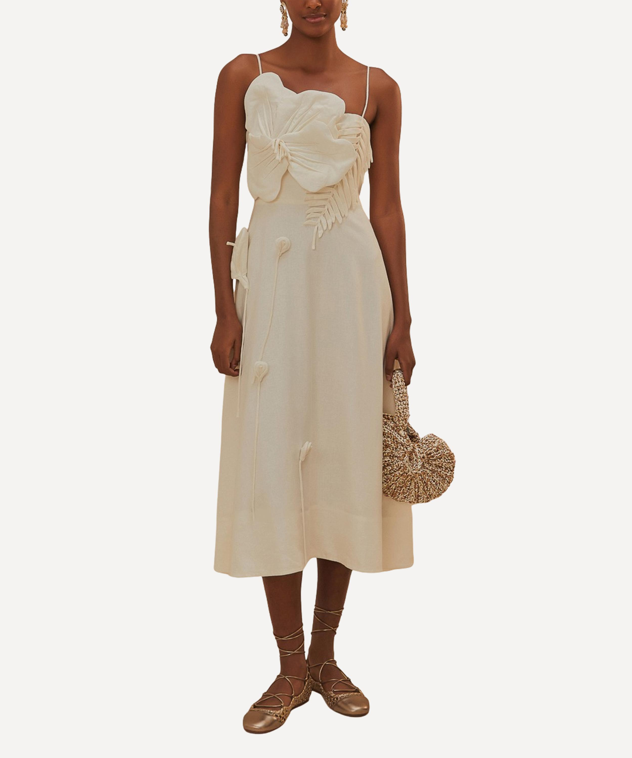 Off-White Garden Midi Dress - 2