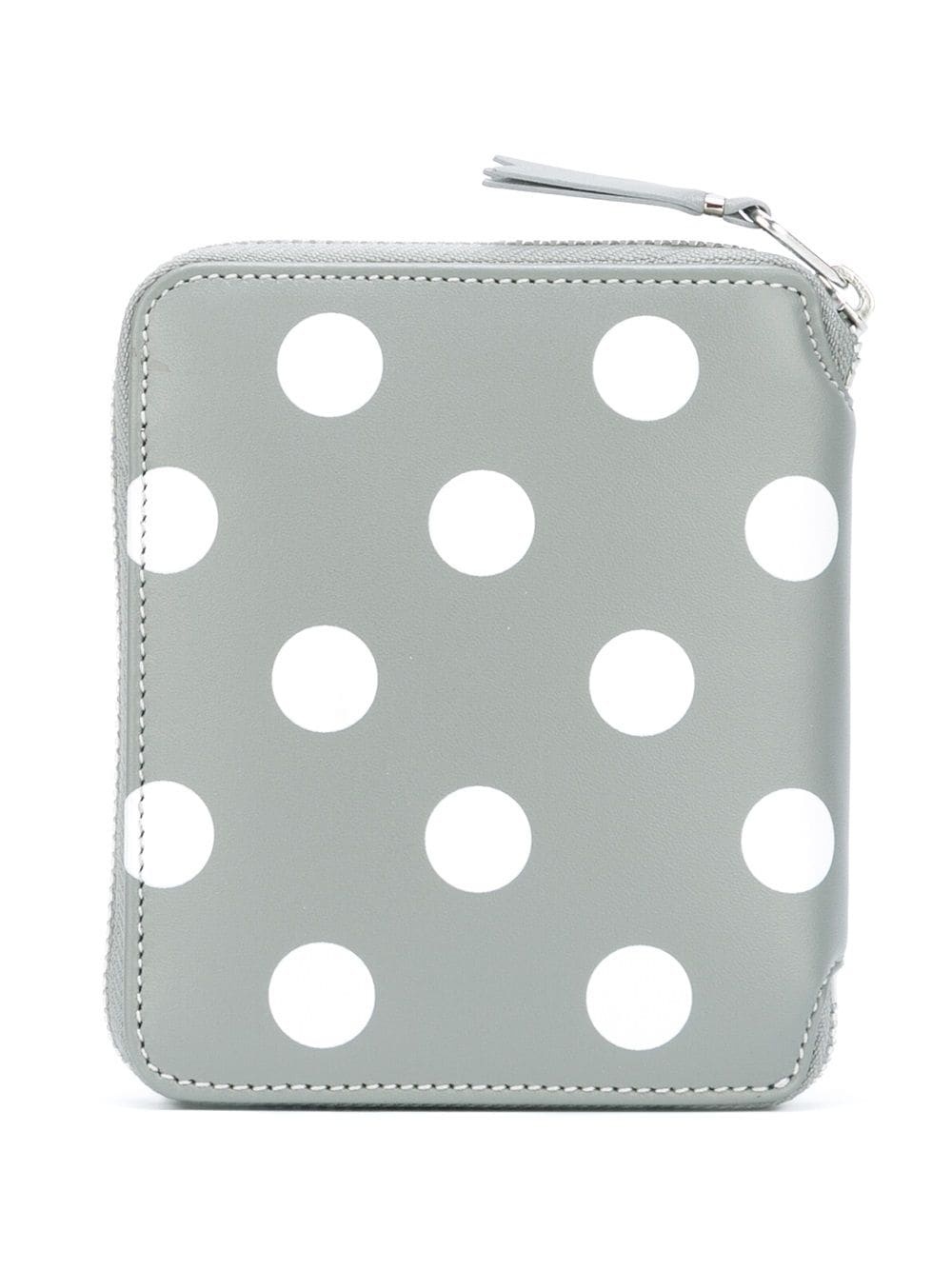 polka-dot zipped wallet - 2