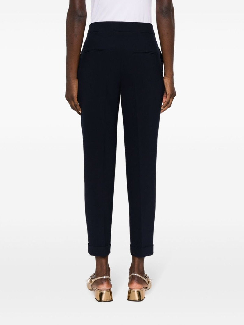 pressed-crease concealed-fastening tapered trousers 4