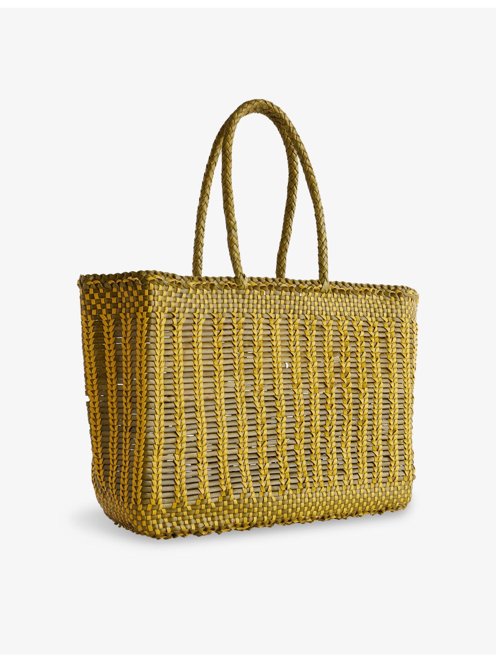 Bali Basket Leather Tote Bag - 4