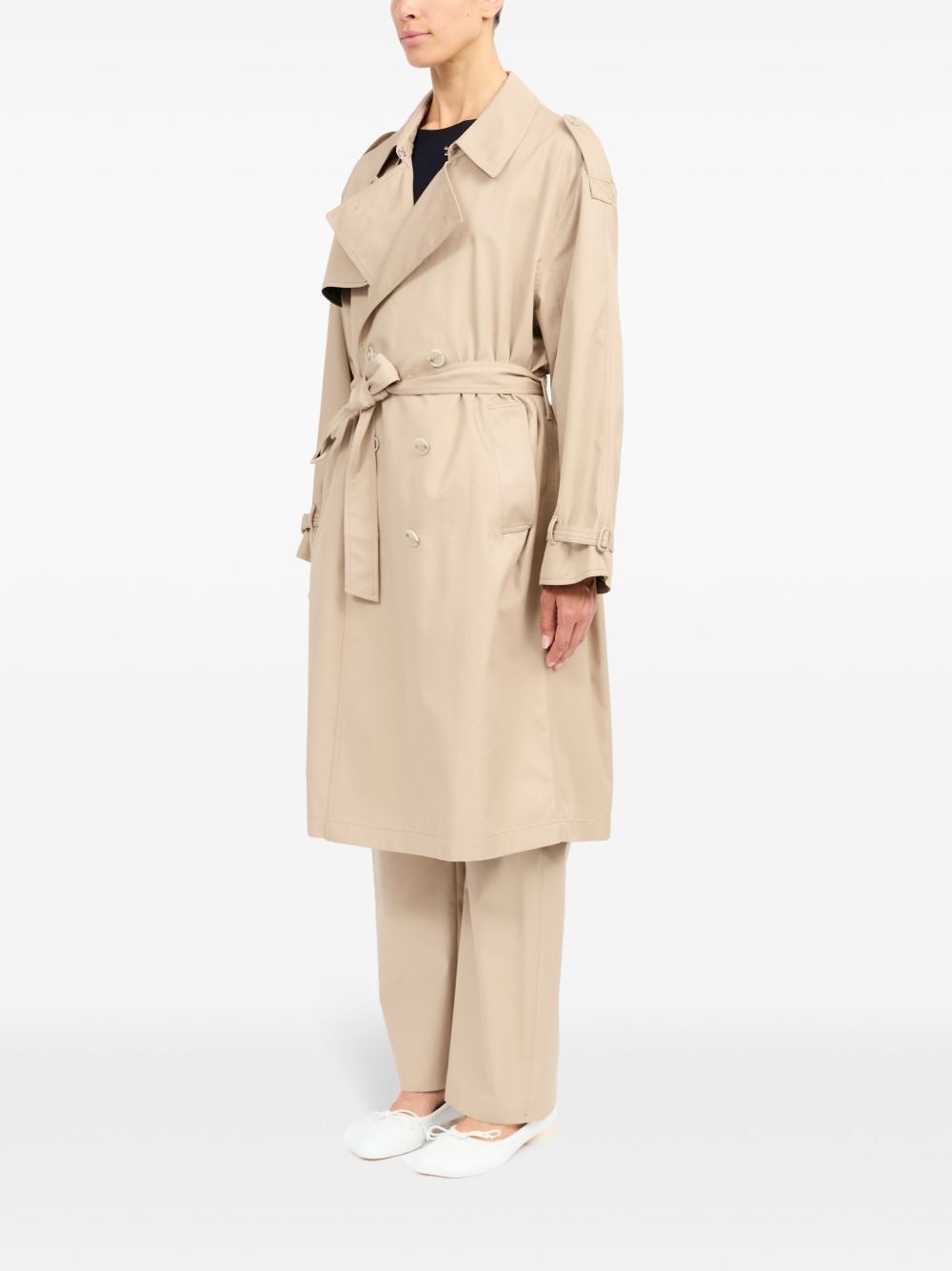 belted trench coat - 6
