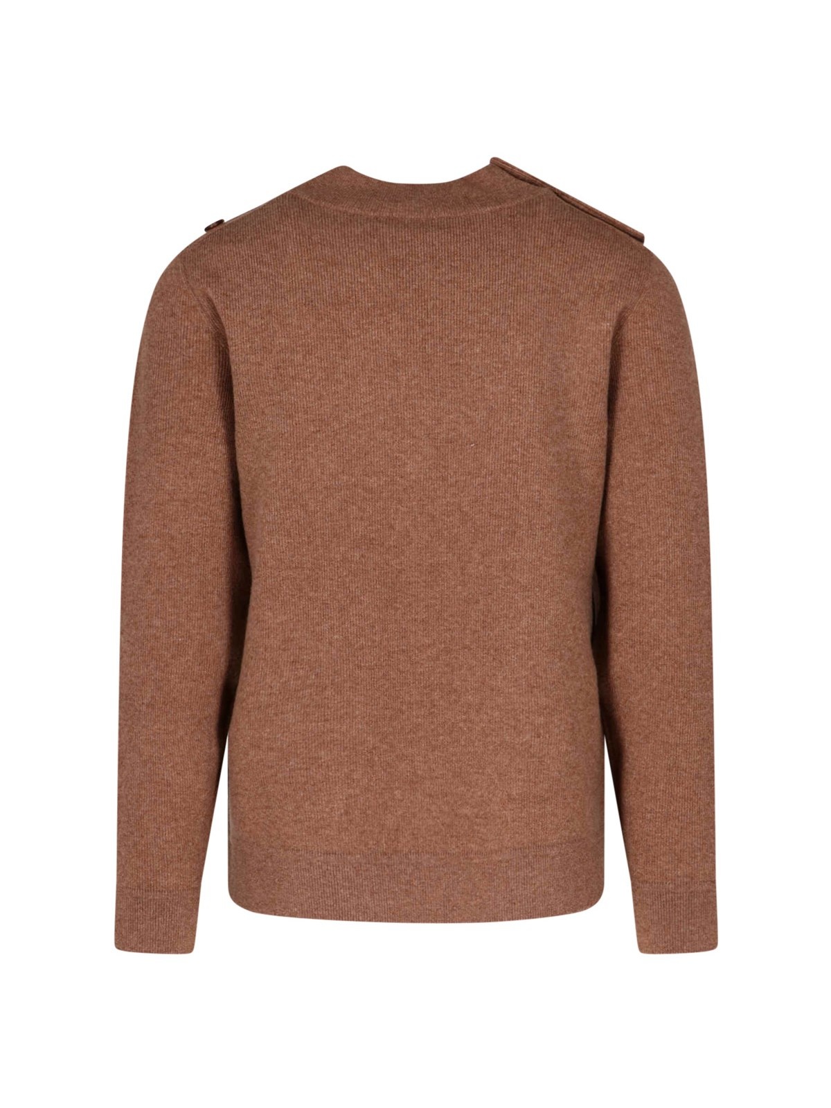 DOUBLE-BREASTED V-NECK PULLOVER - 3