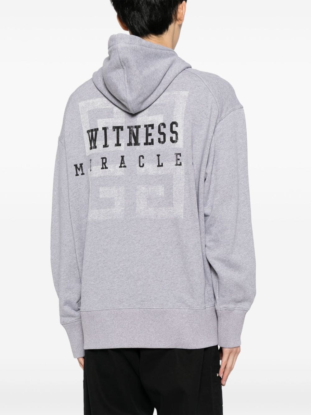 GRAPHIC-PRINT JERSEY HOODED JACKET - 4