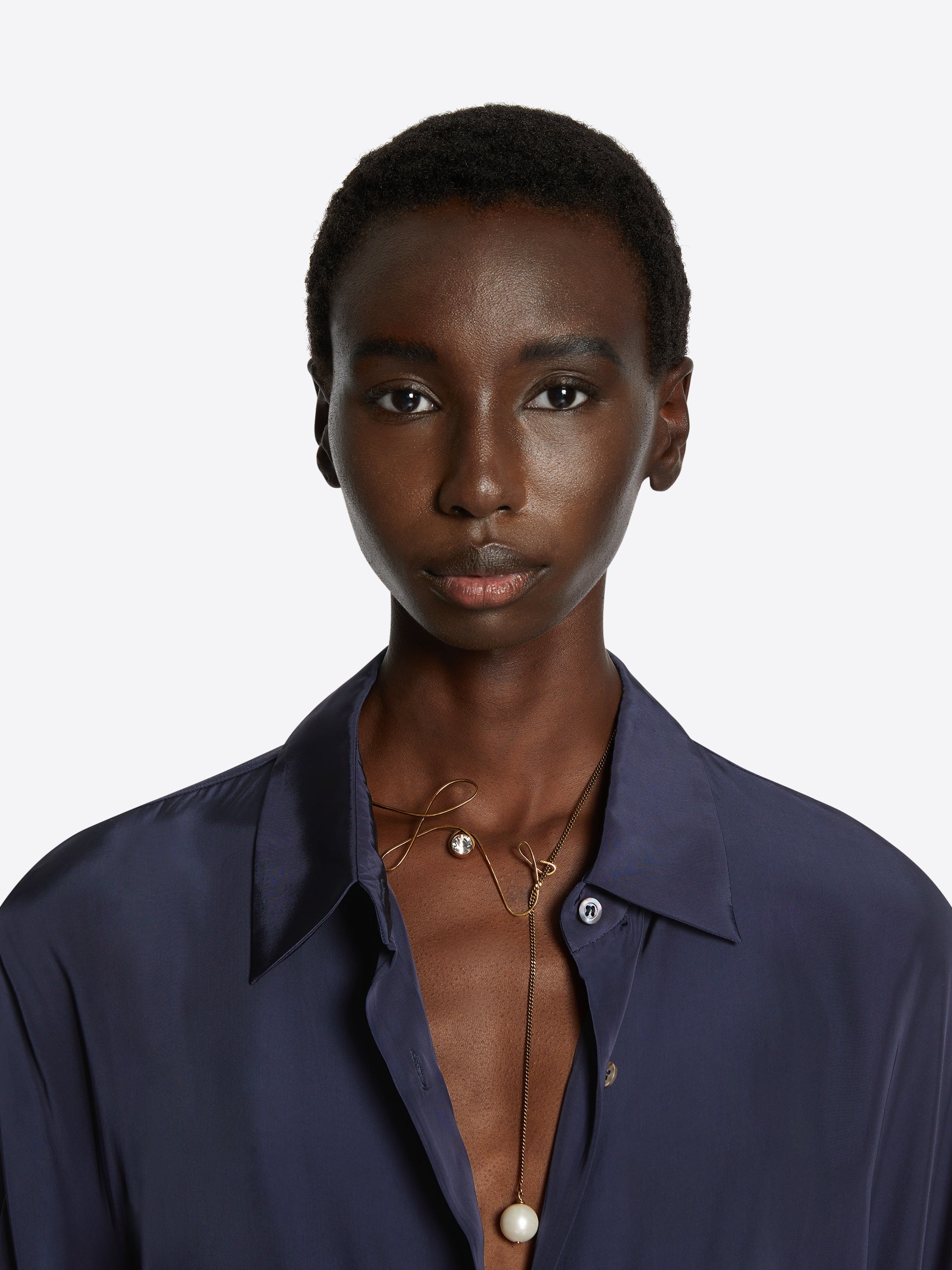 WAVED CHAIN NECKLACE - 4