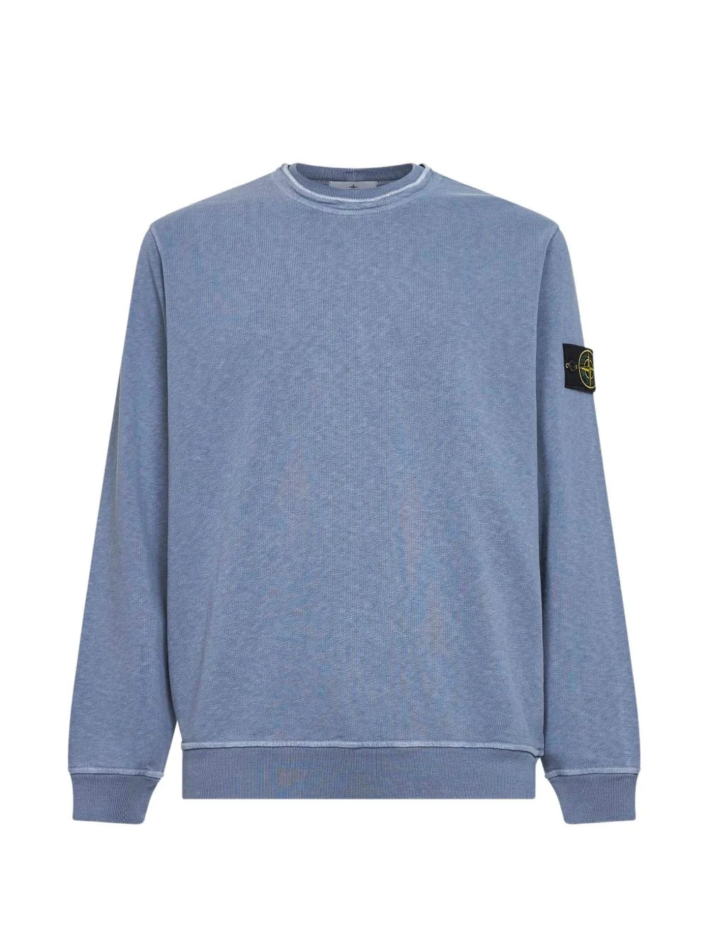 badge ribbed sweatshirt - 1