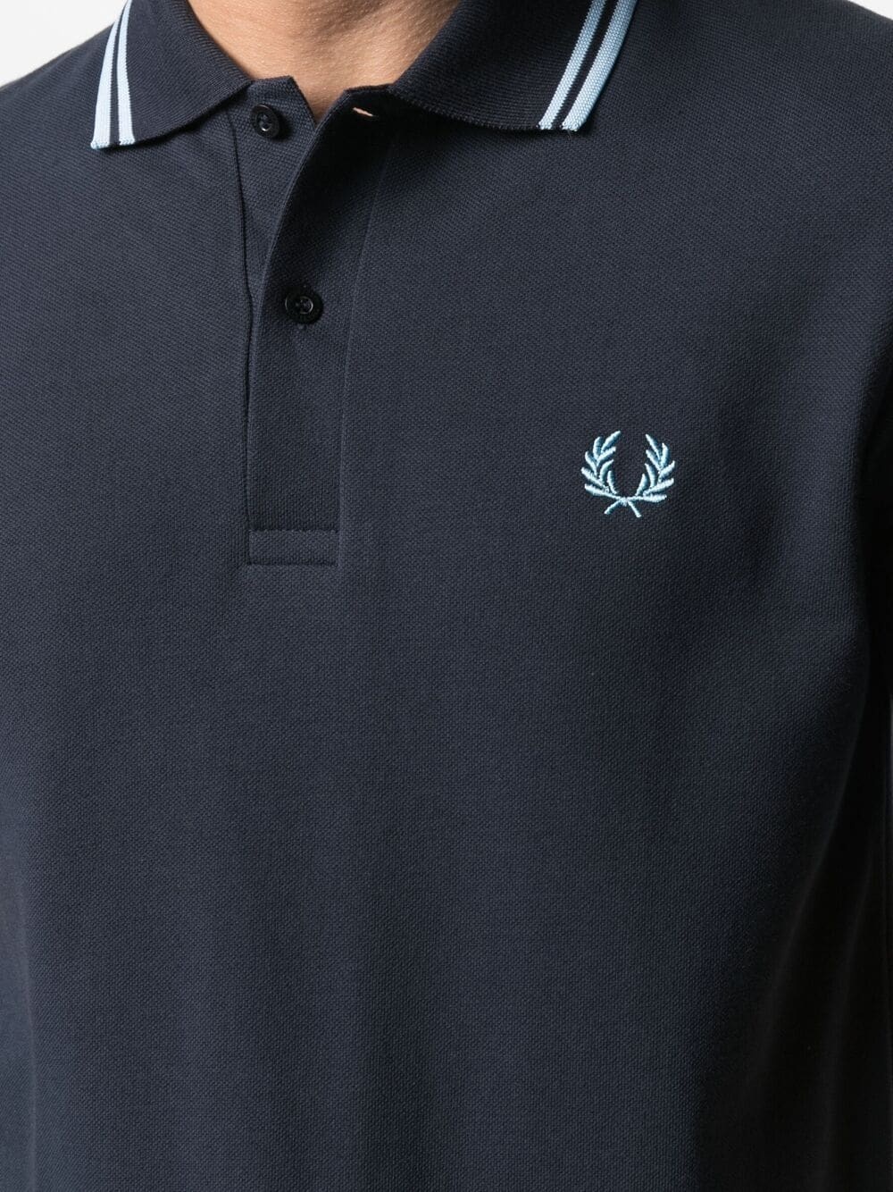 embroidered-logo polo shirt - 5