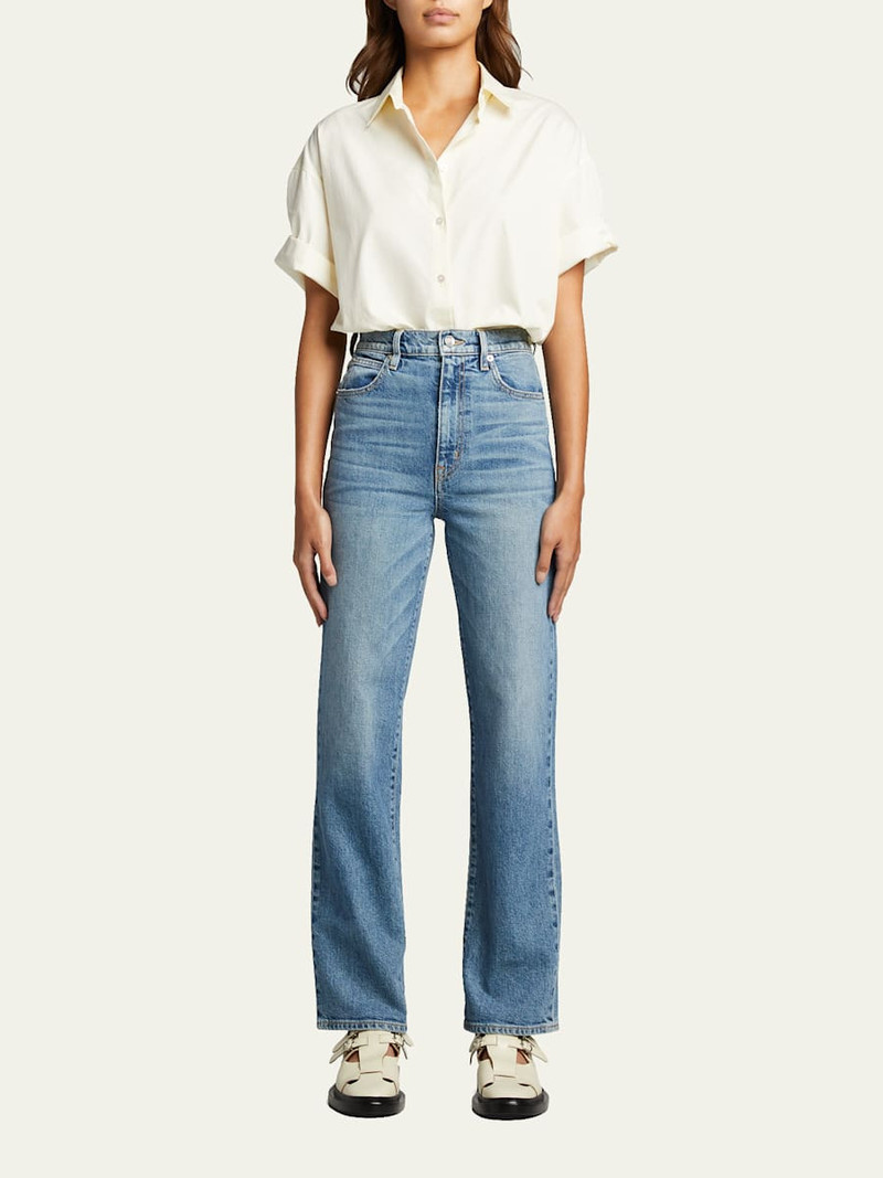 SLVRLAKE London High-Rise Straight-Leg Jeans outlook