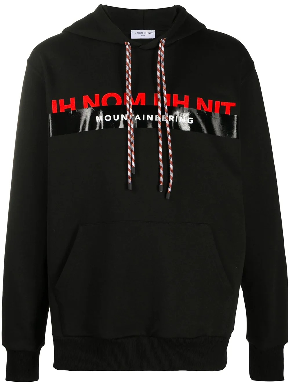 logo print hoodie - 1