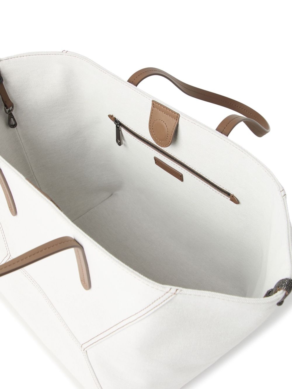 leather tote bag - 4