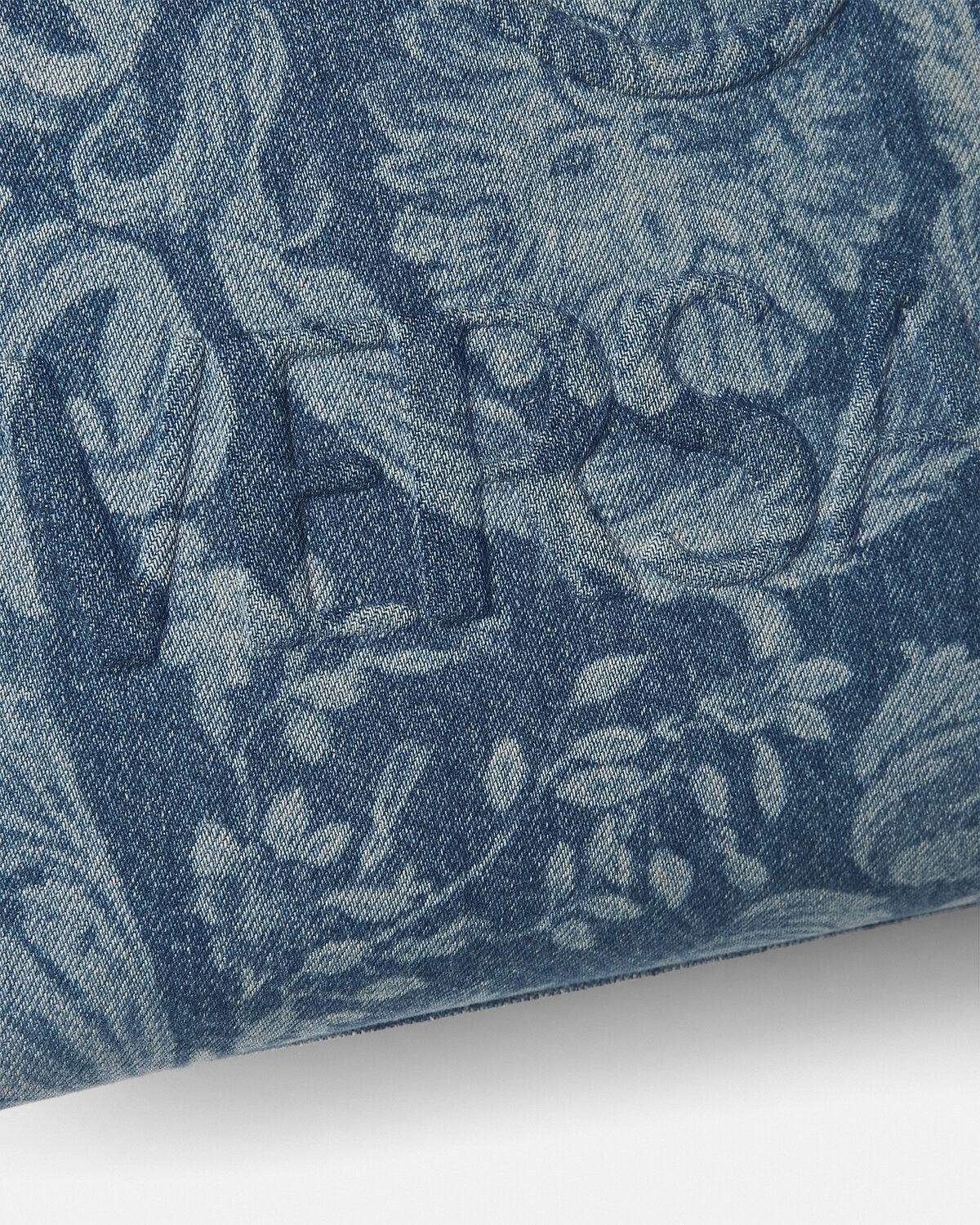 Barocco La Medusa Denim Small Tote Bag - 4