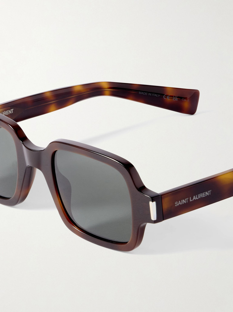 Square-frame tortoiseshell acetate sunglasses Brown 4