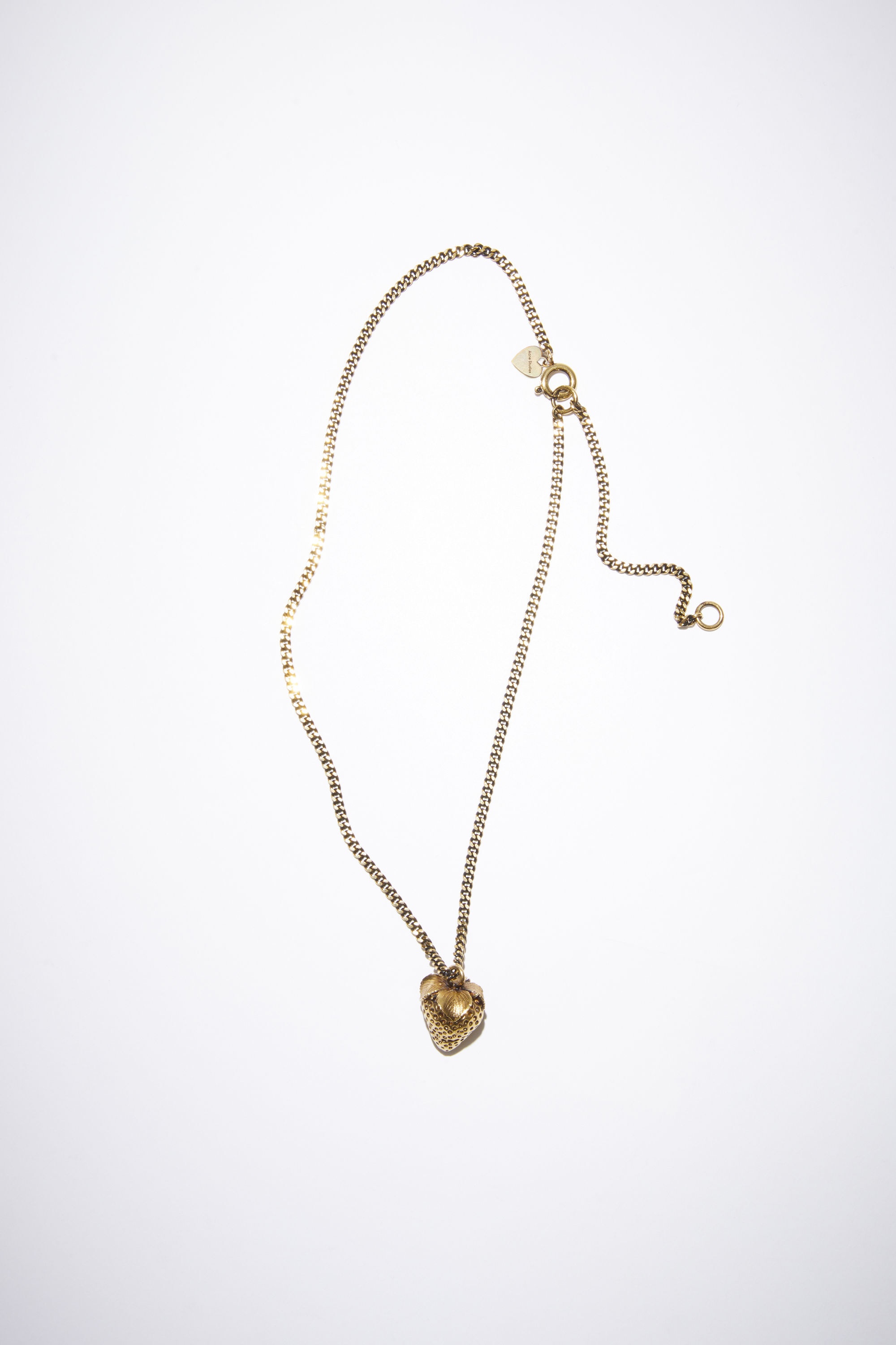 Acne Studios Gold strawberry necklace - Antique gold | REVERSIBLE
