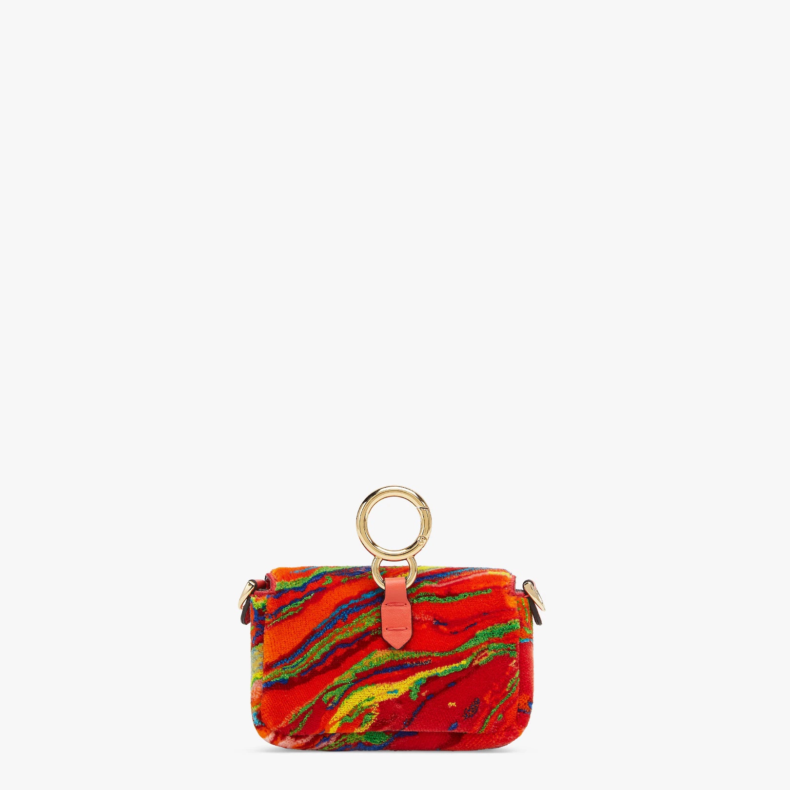 Red fabric charm - 3