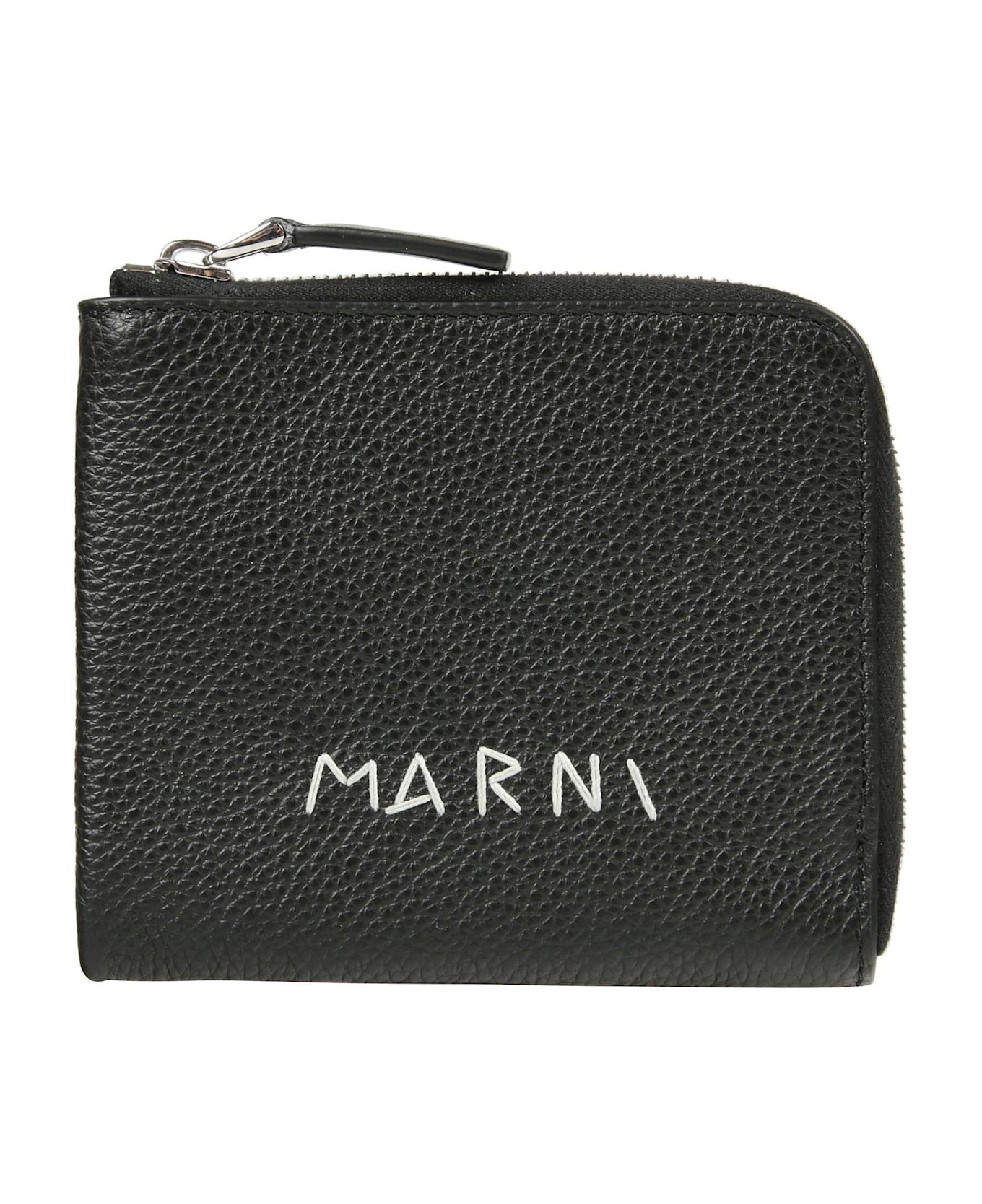 Logo-embroidered Zipped Wallet - 1