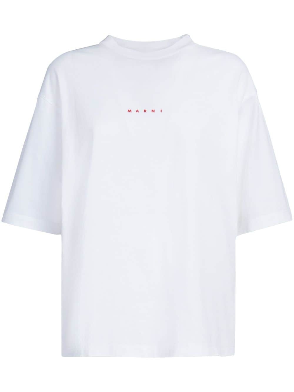 logo-print cotton T-shirt - 1
