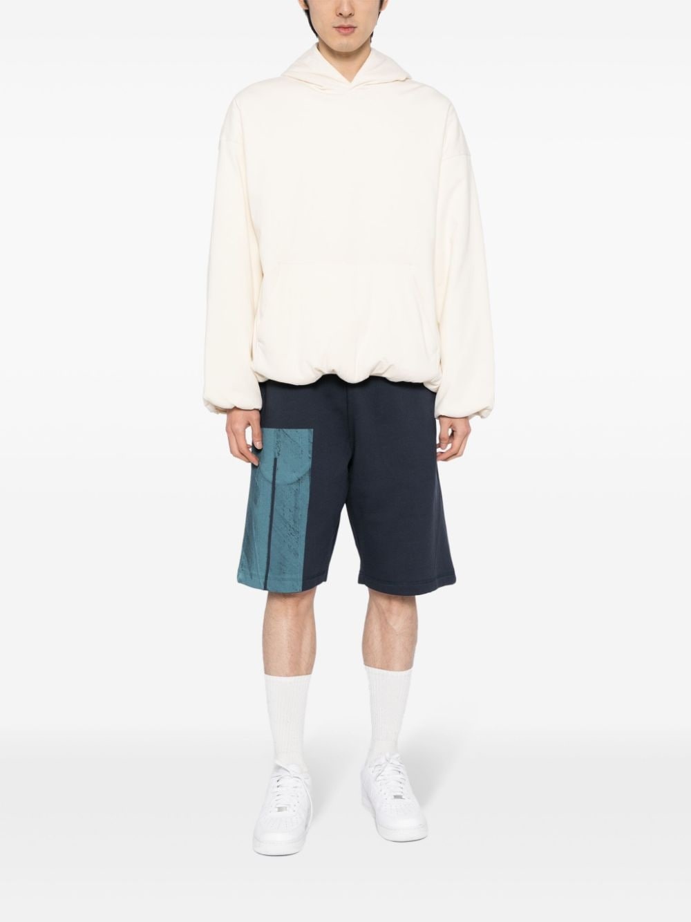 Strand colour-block cotton track shorts - 2