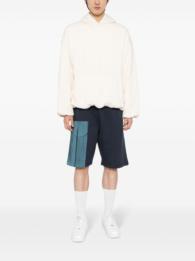 A-COLD-WALL* Strand colour-block cotton track shorts outlook
