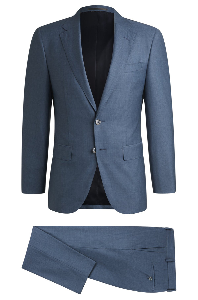 SLIM-FIT SUIT IN VIRGIN WOOL AND SILK 8
