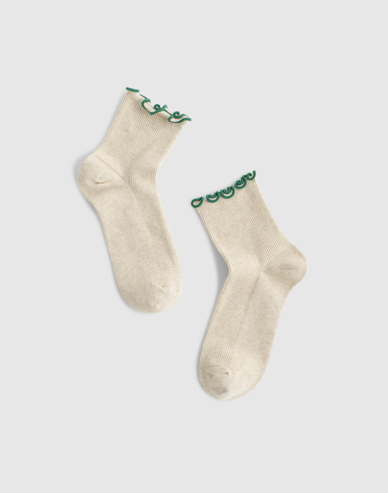 Lettuce-Trim Ankle Socks 1