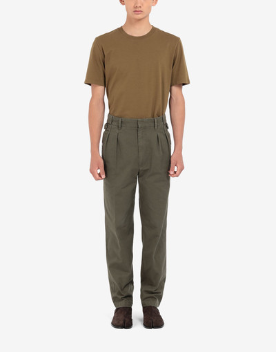 Maison Margiela Pleat cotton chinos outlook