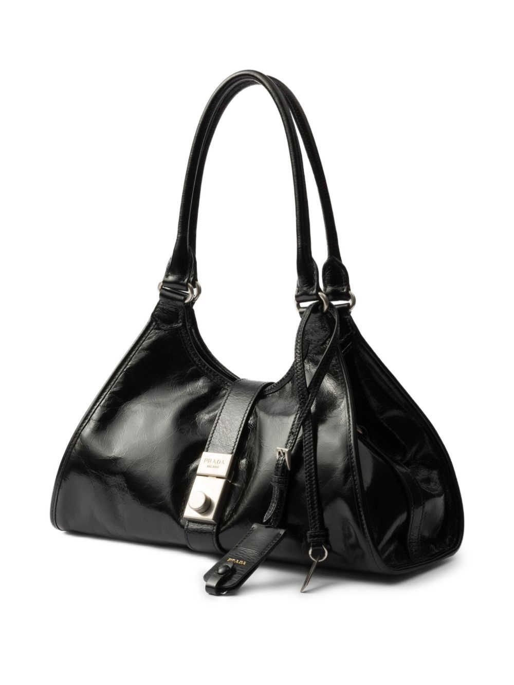medium leather tote bag - 3