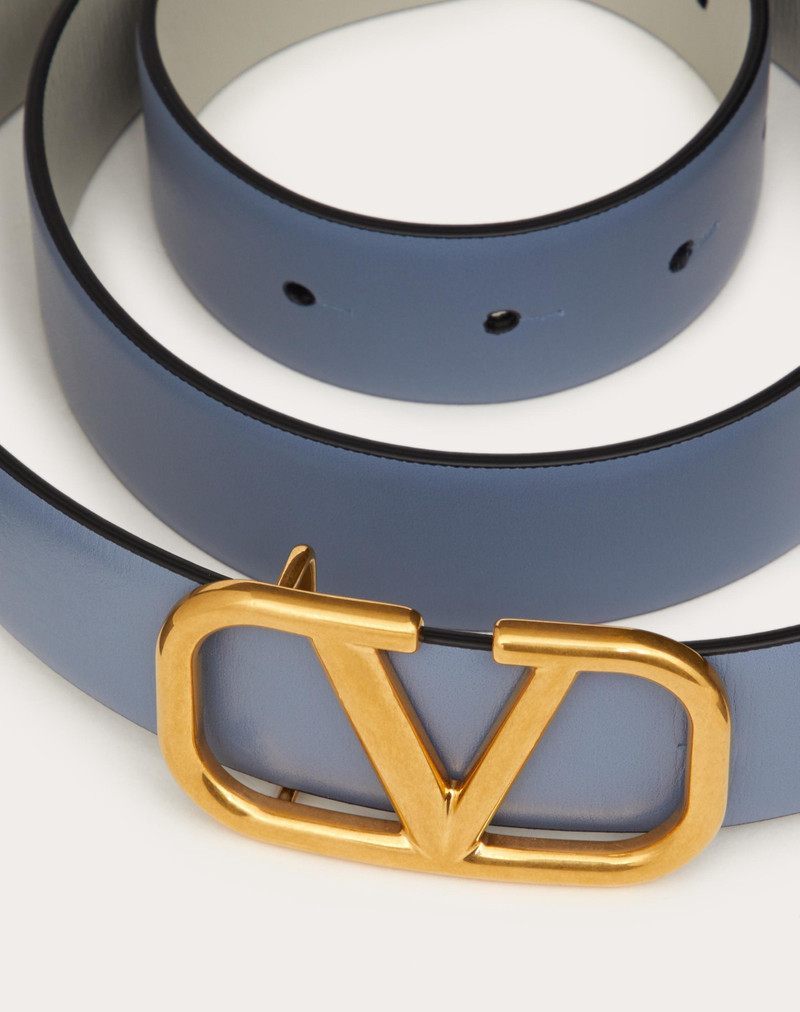 Valentino REVERSIBLE VLOGO SIGNATURE BELT IN GLOSSY CALFSKIN 30 MM outlook