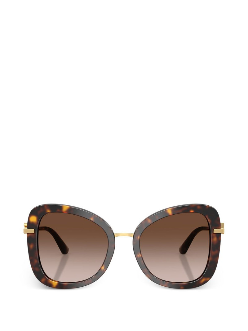oversized-frame tortoiseshell sunglasses 1