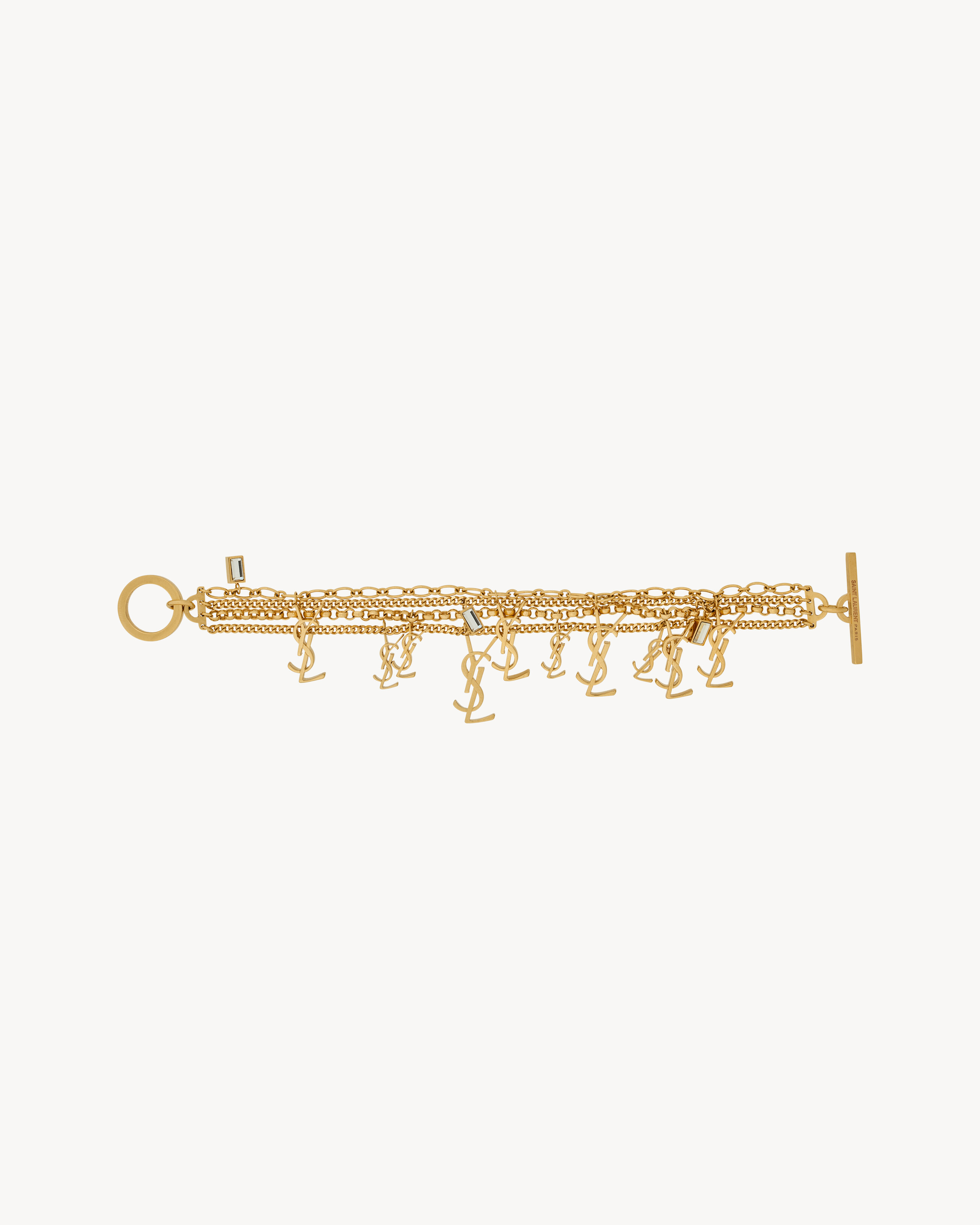multi cassandre bracelet in metal and rhinestone - 2