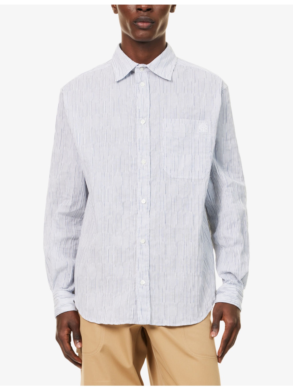 Loewe x Paula's Ibiza Striped Cotton-Blend Shirt - 3