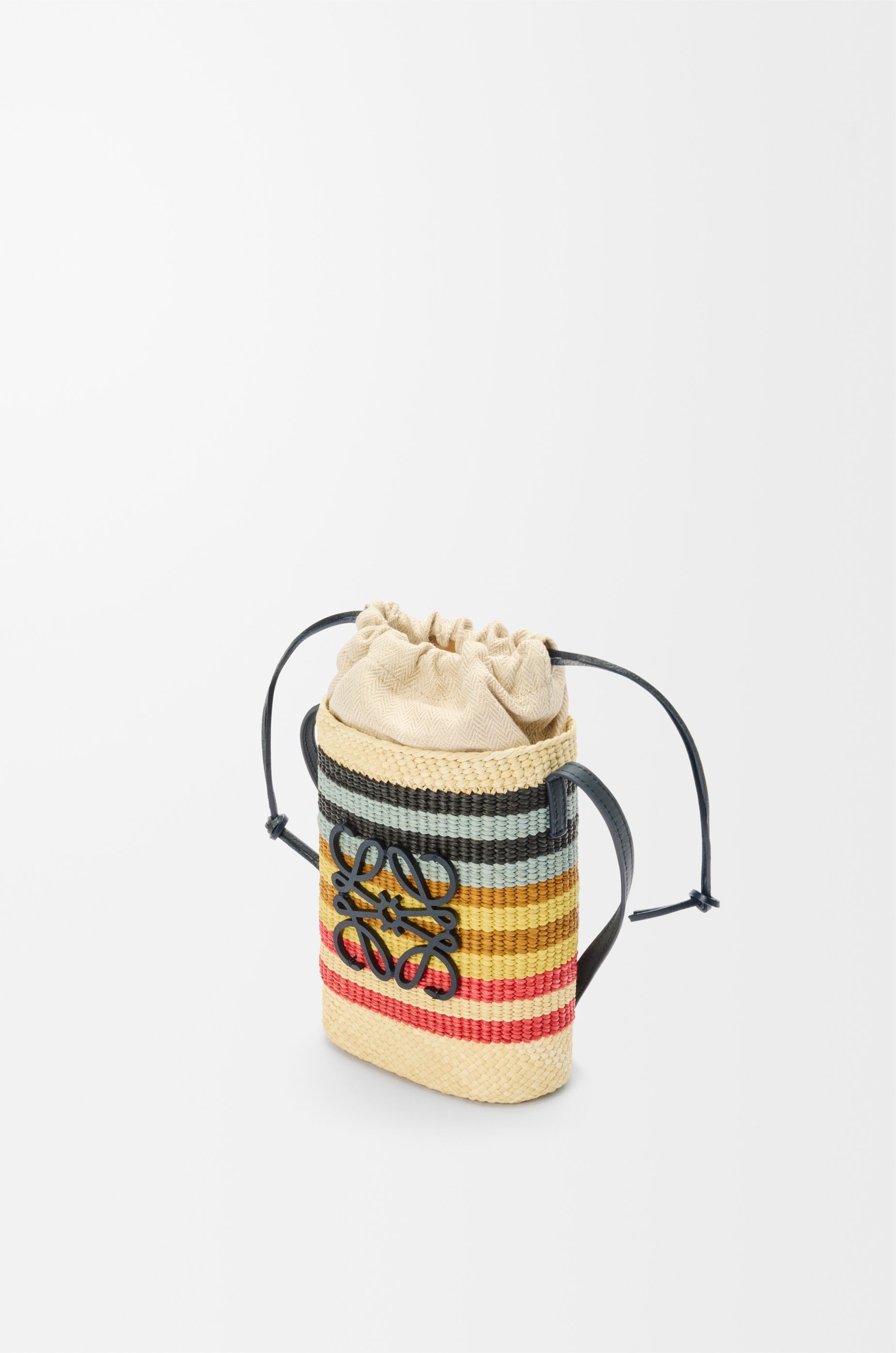 Square pocket in iraca palm and calfskin - 3