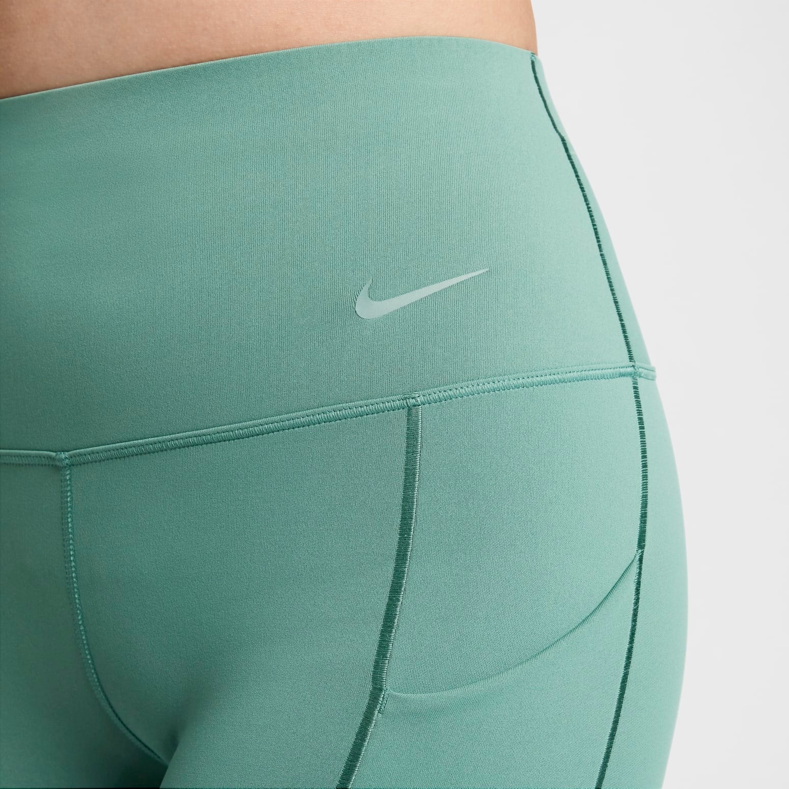 (WMNS) Nike Universa Medium-Support High-Waisted 7/8 Leggings 'Green' DQ5898-362 - 4