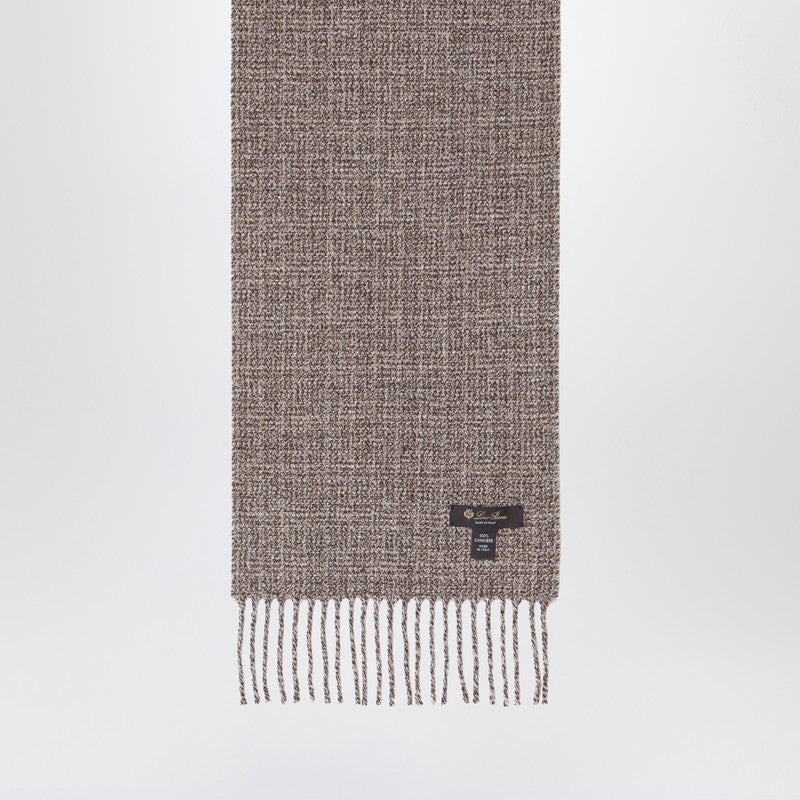 MOULIN SCARF IN BROWN TWEED - 2