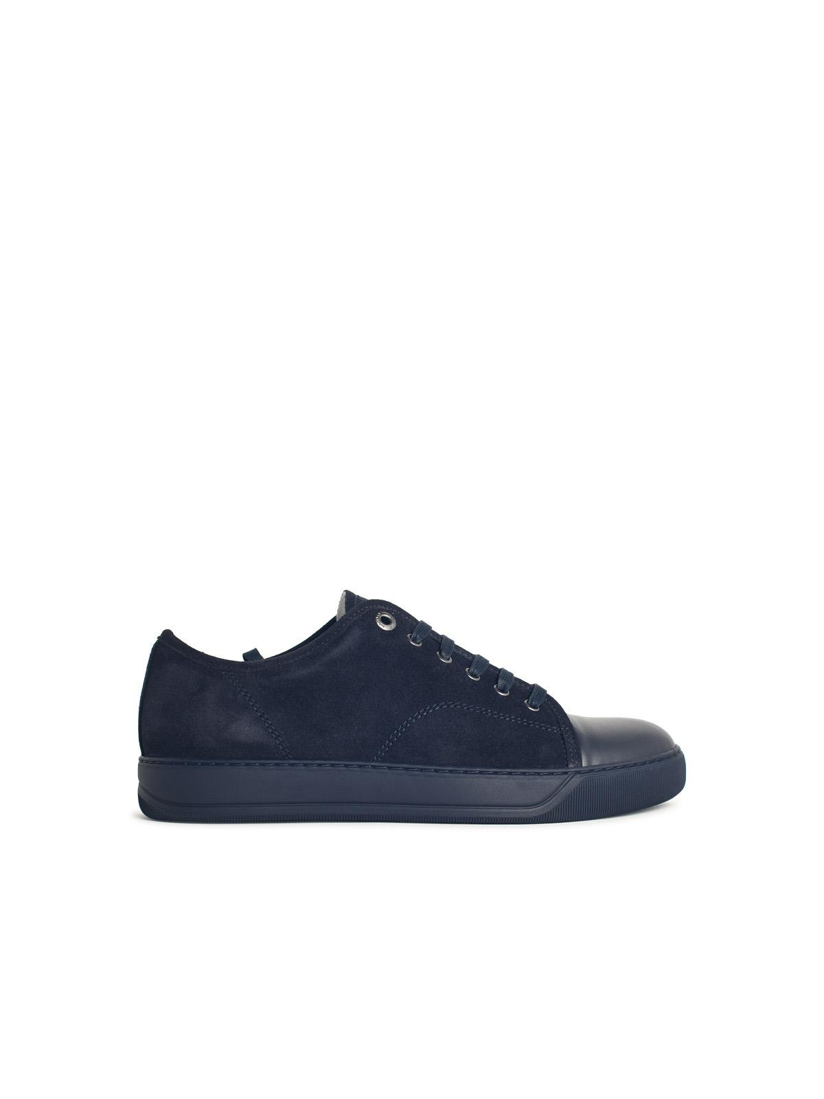 Lanvin 'Ddb1' Navy Black Leather Sneakers Men - 1