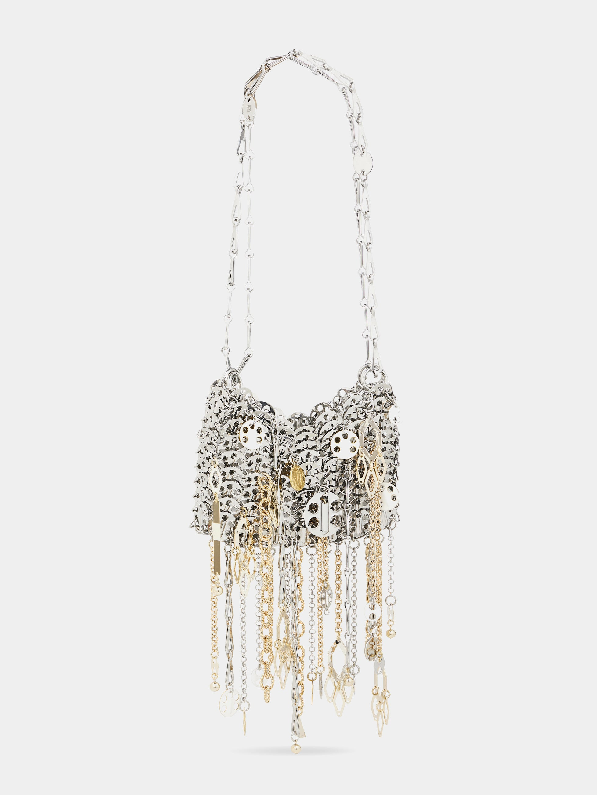 ICONIC SILVER NANO 1969 BAG ASSEMBLED WITH METALLIC PAMPILLES - 6