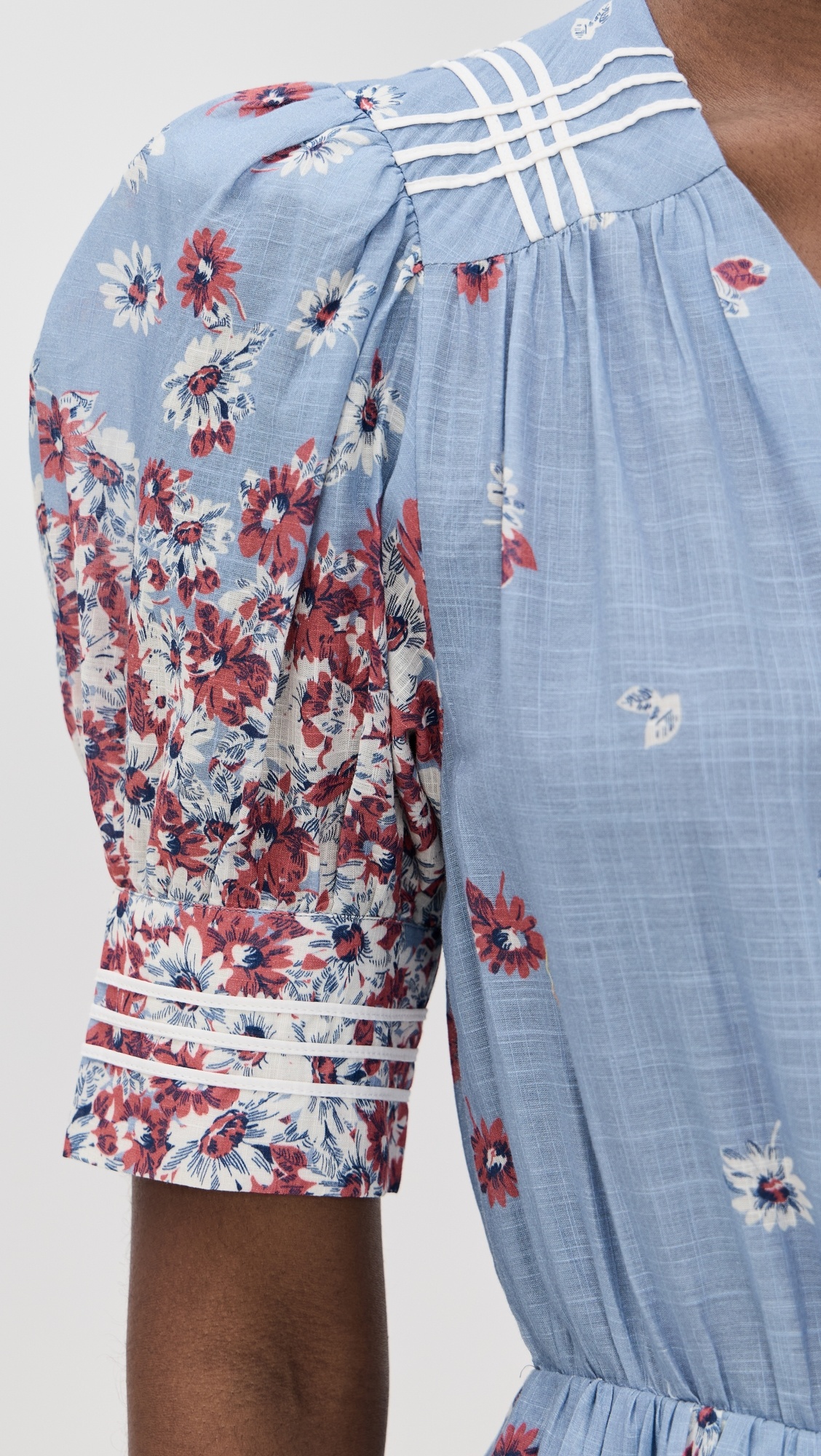 Whitney Print Puff Mini Dress - 5