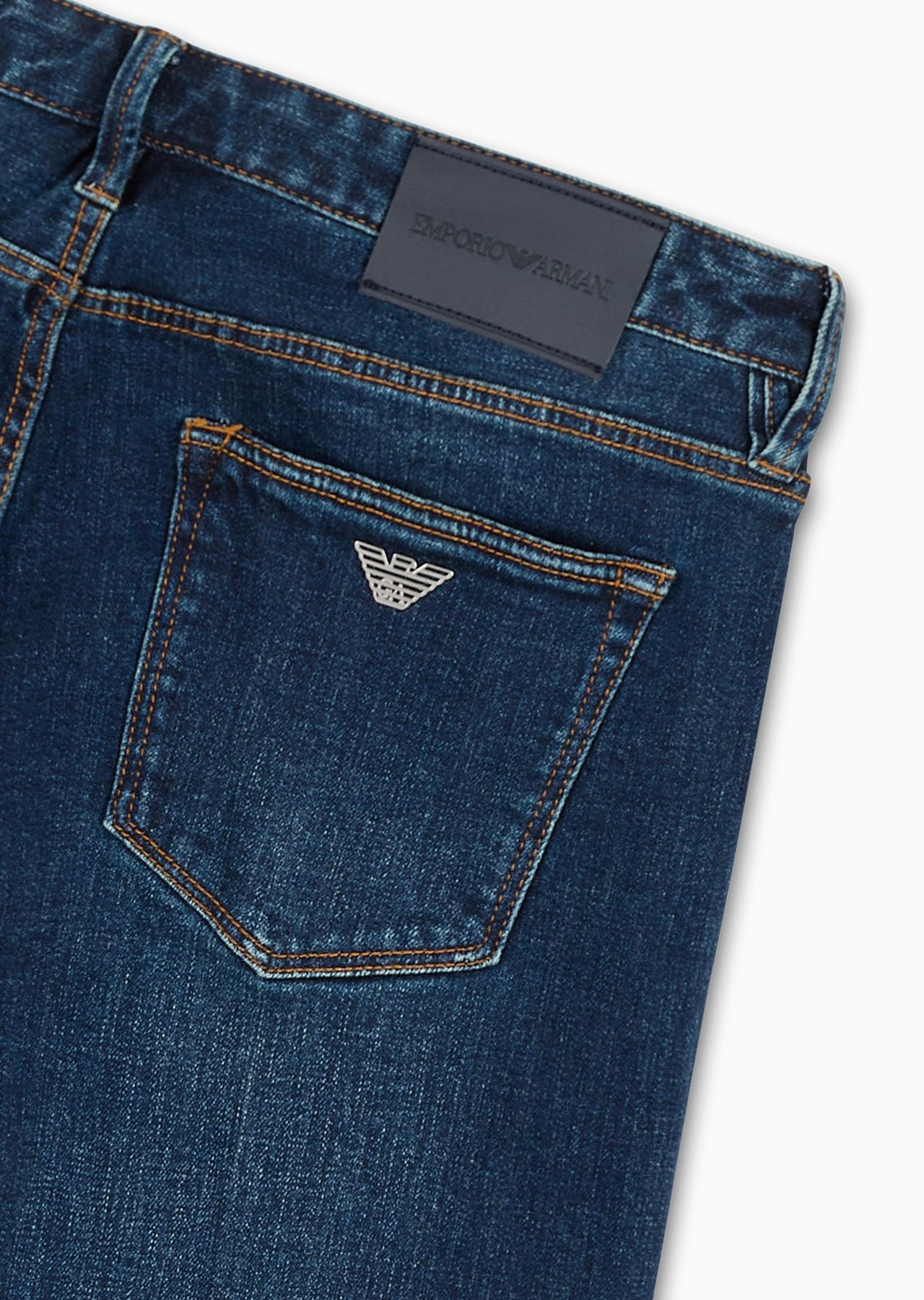 J75 Slim-fit, washed stretch-denim jeans - 6