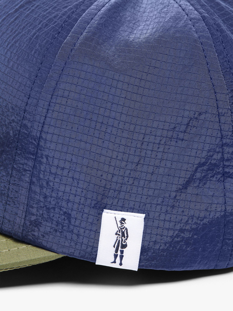 Mackintosh TIPPING NAVY CONTRAST RAINTEC & NYLON BASEBALL CAP | ACC-HA04 outlook